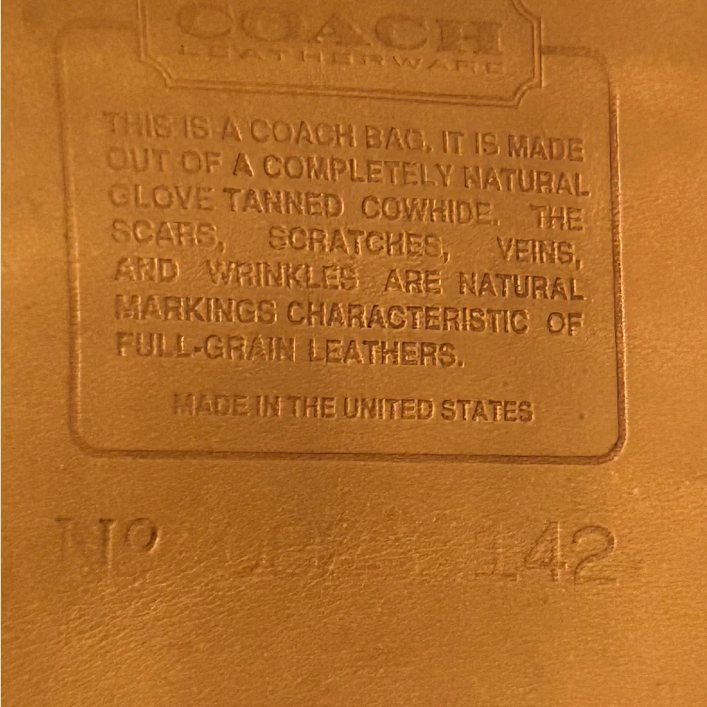 Vintage Coach Brown Leather Bucket Bag Crossbody Legacy Made USA - Picture 10 of 16